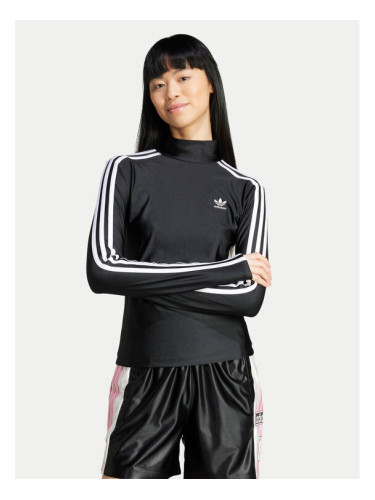 adidas Блуза adicolor 3-Stripes IZ3200 Черен Slim Fit