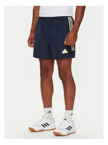 adidas Спортни шорти House of Tiro IW3573 Тъмносин Regular Fit