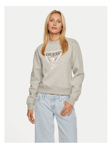 Guess Суитшърт Icon W4YQ25 KB681 Сив Relaxed Fit