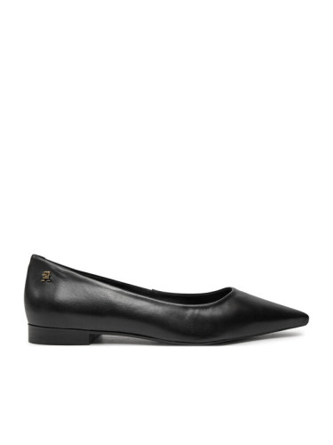 Tommy Hilfiger Балеринки Th Pointy Ballerina FW0FW08291 Черен