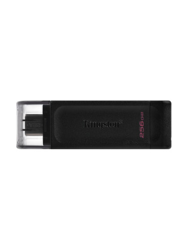 Памет 256GB USB Flash Drive, Kingston DataTraveler 70, USB 3.2 Type C, черна