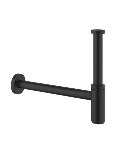 Grohe долен сифон за мивка, phantom black