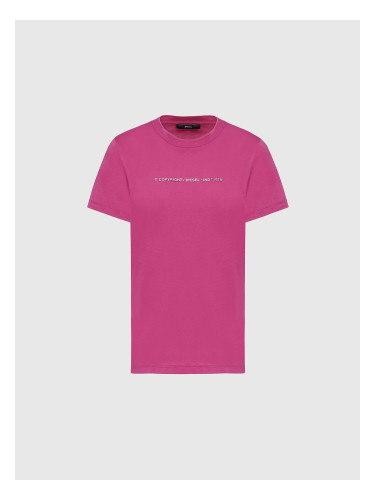 Diesel T-shirt - TSILYCOPY TSHIRT dark pink