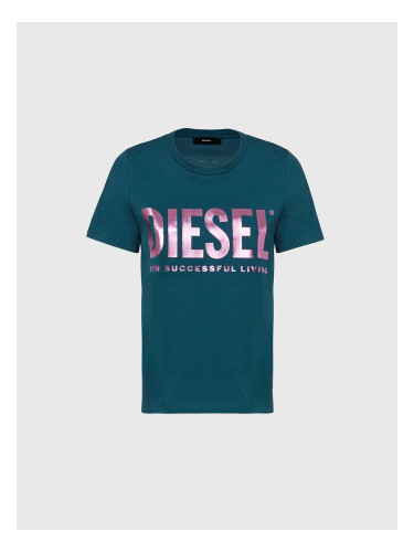 Diesel T-shirt - TSILYWX TSHIRT blue-green