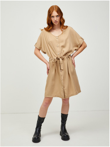 Beige Shirt Dress Ragwear Purah - Women