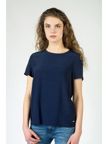 Top - TOMMY HILFIGER AVRIL TOP SS blue