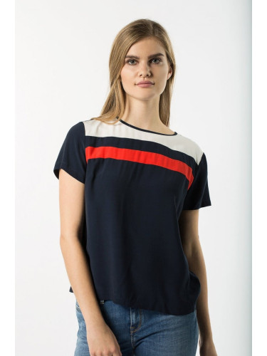 T-shirt - TOMMY HILFIGER JOSIE TOP SS blue