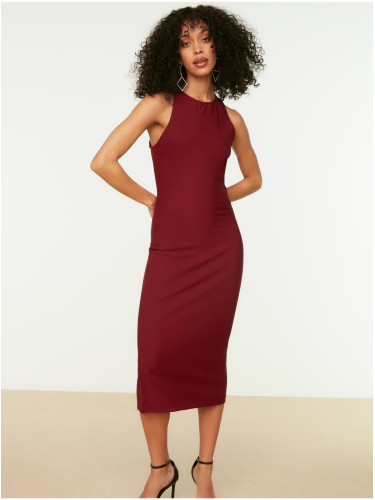 Burgundy Dress Trendyol - Women