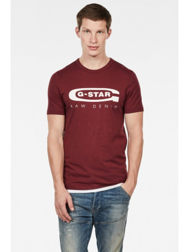 G-STAR T-Shirt - Graphic 4 slim r t s\s burgundy red