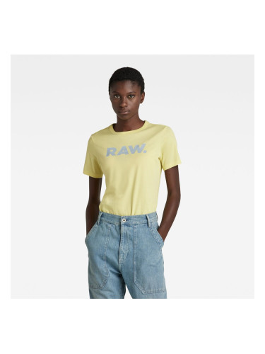 G-STAR T-shirt - RAW. Slim R T WMN YELLOW