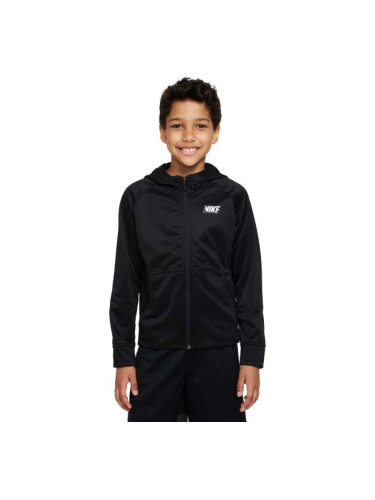 Nike TF HOODIE FZ GFX 1 Суитшърт за момчета, черно, размер