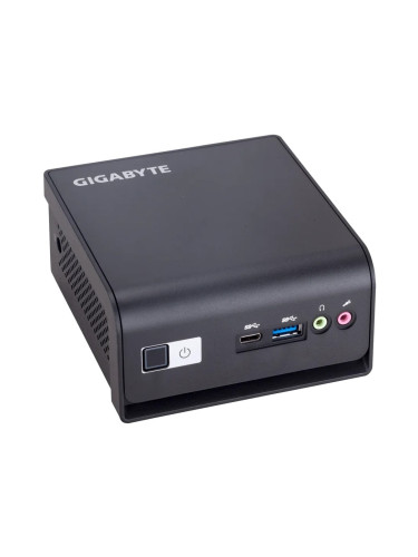 Мини компютър Barebone Gigabyte Brix GB-BMCE-4500C, двуядрен Jasper Lake Intel Celeron N4500 1.1/2.8 GHz, 1x SO-DIMM DDR4, 1x M.2, 1x Gigabit LAN, Wi-Fi, Bluetooth, 1x USB 3.0 Type-C, 3x USB 3.0, HDMI, Mini DisplayPort