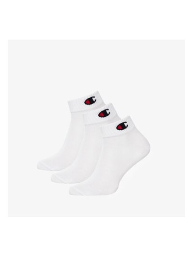 Champion Чорапи 3Pk Quarter Socks дамски Аксесоари Чорапи U24559WW001 Бял