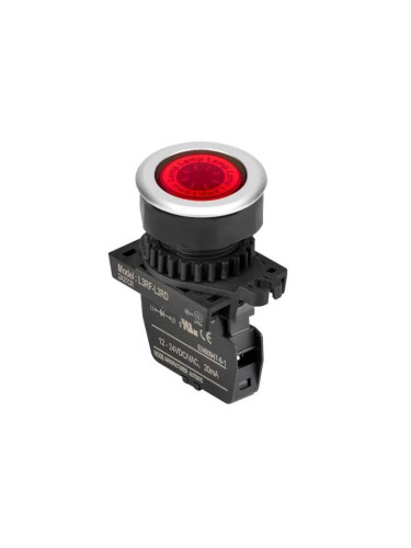 Индикаторна лампа LED, L3RF-L3RL, 110~230VAC, 3А, цвят червен, AUTONICS