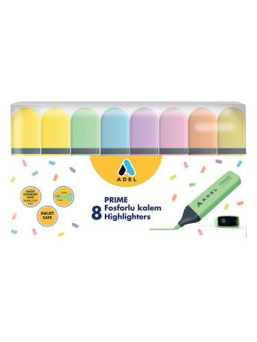 Текст маркер Adel 8 цвята