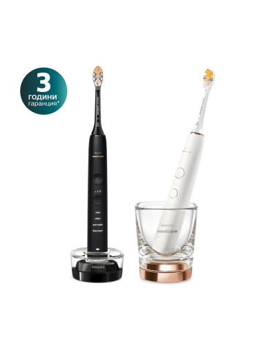 2 електрически четки за зъби Diamond Clean Philips Sonicare, Серия 9000, HX9911/69