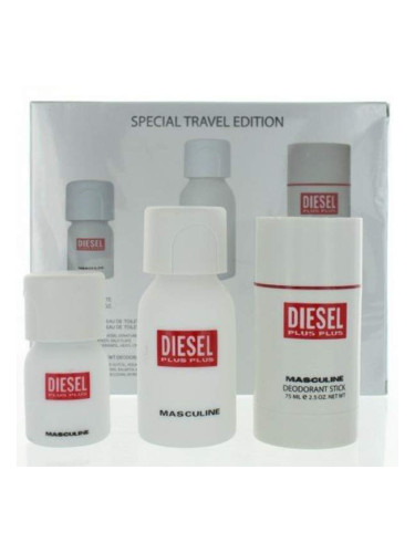 Diesel Plus Plus Masculine Комплект за мъже EDT тоалетна вода 75 ml + део стик 75 ml + EDT 30 ml