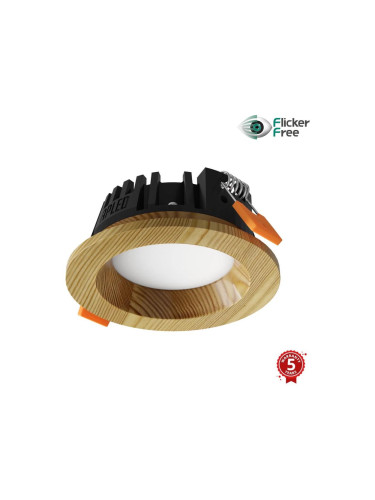 APLED - LED Лампа RONDO WOODLINE LED/3W/230V 4000K Ø 9 см бор масивнo дървo