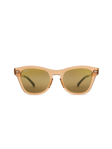 Ray-Ban RB0707SM 6449G7 53 - квадратна слънчеви очила, unisex, кафяви, огледални