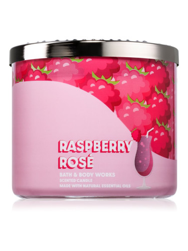 Bath & Body Works Raspberry Rose ароматна свещ 411 гр.