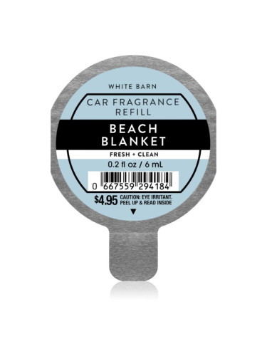 Bath & Body Works Beach Blanket aроматизатор за автомобил пълнител 6 мл.