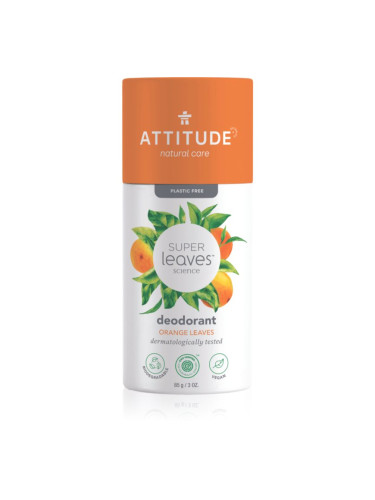 Attitude Super Leaves Deodorant дезодорант-стик без съдържание на алуминиеви соли Orange Leaves 85 гр.