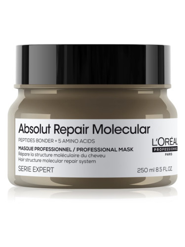 L’Oréal Professionnel Serie Expert Absolut Repair Molecular дълбоко подсилваща маска за коса 250 мл.