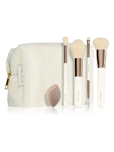 BrushArt Basic Soft Glam make-up brush set Комплект четки с чантичка