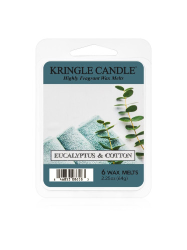 Kringle Candle Eucalyptus & Cotton восък за арома-лампа 64 гр.