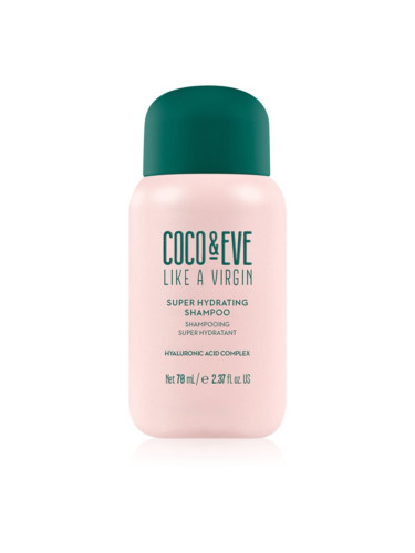 Coco & Eve Like A Virgin Super Hydrating Shampoo хидратиращ шампоан за блясък и мекота на косата 70 мл.