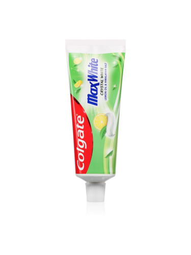 Colgate Max White Crystal White натурална паста за зъби Lemon Oil & Himalayian Salt 75 мл.