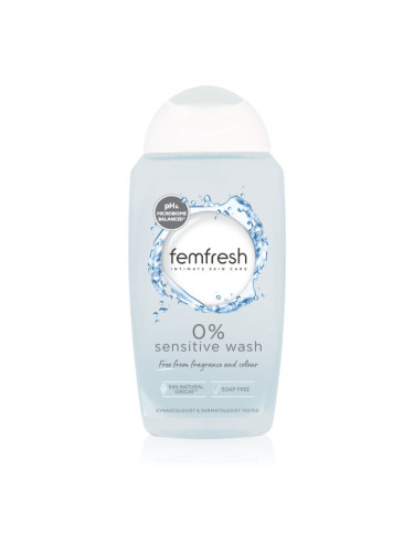 Femfresh Sensitive измиваща емулсия за интимна хигиена без парфюм 250 мл.