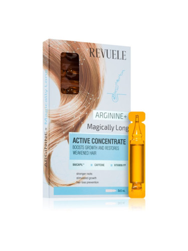 Revuele Active Hair Concentrate Arginine+ Magically Long ампули за растеж на косата и укрепване от корените 8x5 мл.