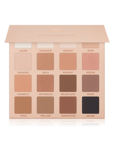 SOSU Cosmetics All Matte Everything Eyeshadow Palette палитра сенки за очи 16x2 гр.