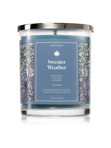 Bath & Body Works Sweater Weather ароматна свещ 227 гр.