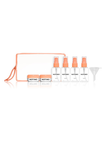 Notino Travel Collection Travel Bottle Set контейнери за пътуване за многократна употреба Peach