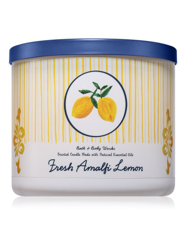 Bath & Body Works Fresh Amalfi Lemon ароматна свещ 411 гр.