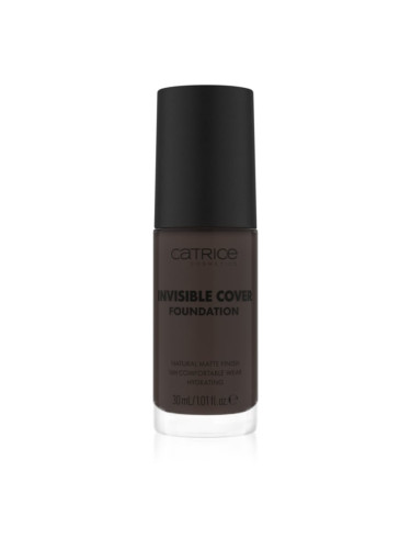 Catrice Invisible Cover Foundation течен покривен фон дьо тен с матиращ ефект цвят 100N 30 мл.