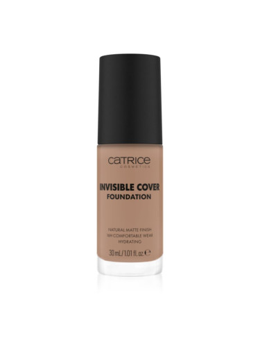 Catrice Invisible Cover Foundation течен покривен фон дьо тен с матиращ ефект цвят 037W 30 мл.