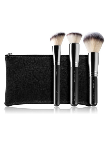 BrushArt Professional Full Face brush set with makeup pouch Комплект четки с чантичка Black