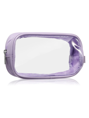 Notino Travel Collection Small Clear Organizer прозрачна козметична чантичка транспарентен S Purple 20x10x5 cm 1 бр.