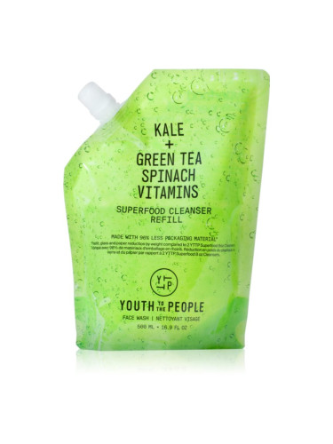 Youth To The People Superfood Cleanser почистващ гел пълнител 500 мл.