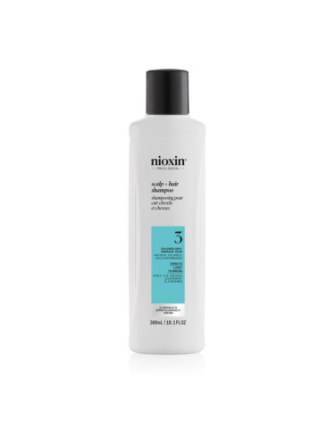 Nioxin System 3 Scalp + Hair Shampoo почистващ шампоан за боядисана и оредяваща коса 300 мл.