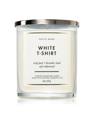 Bath & Body Works White T-Shirt ароматна свещ 227 гр.