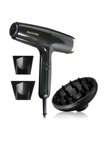 BaByliss PRO Falco Hair dryer BLACK & GOLD сешоар с вградена йонизираща функция 1 бр.