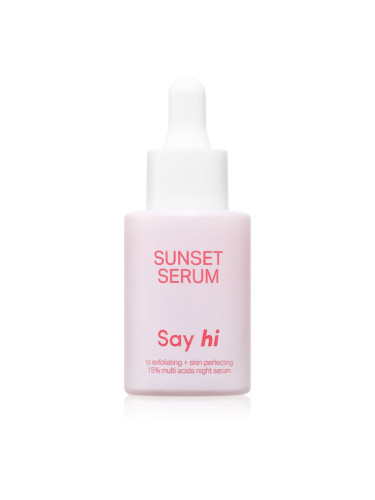 Say Hi Sunset нощен серум s AHA 30 мл.