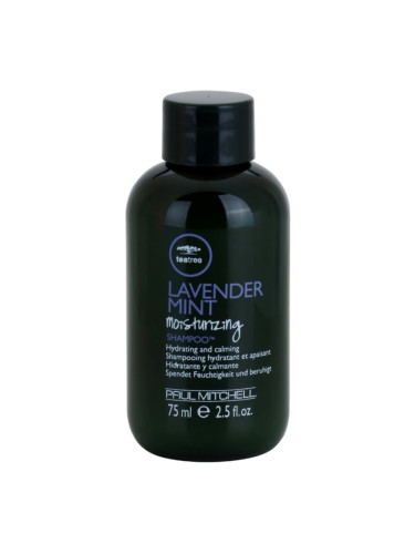 Paul Mitchell Tea Tree Lavender Mint хидратиращ и успокояващ шампоан за суха и непокорна коса 75 мл.