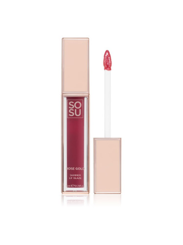 SOSU Cosmetics Satin Lip Glaze хидратиращ блясък за устни цвят Berry Sweet 6 мл.