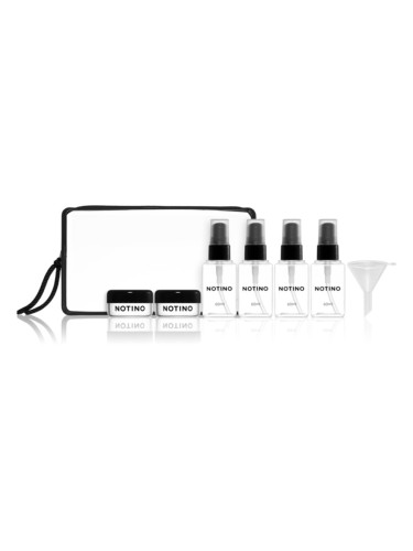 Notino Travel Collection Travel Bottle Set контейнери за пътуване за многократна употреба Black