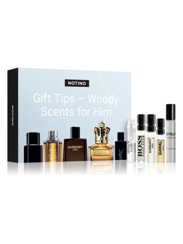 Beauty Discovery Box Notino Gift Tips: Woody Scents for Him комплект за мъже